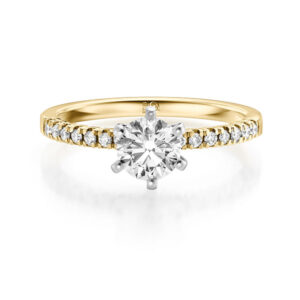 Verlobungsring 0,84ct. Diamanten LAB06 585/- Gold