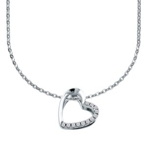 Halskette 585/- mit 0,07ct. Brillanten