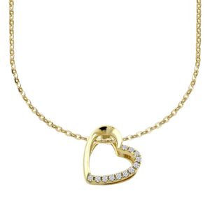 Halskette 585/- mit 0,07ct. Brillanten