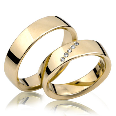 <strong>AE20 | Trauringpaar</strong></br>(585 Gold)